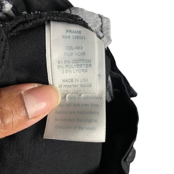Frame Denim Women Le Skinny de Jeanne in Film Noir - Picture 7 of 10